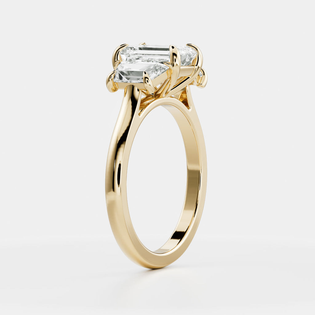 Solitaire- 1.0 CT Oval Moissanite Engagement Ring
