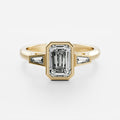 Solitaire- 1.0 CT Oval Moissanite Engagement Ring