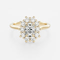 Solitaire- 1.0 CT Oval Moissanite Engagement Ring