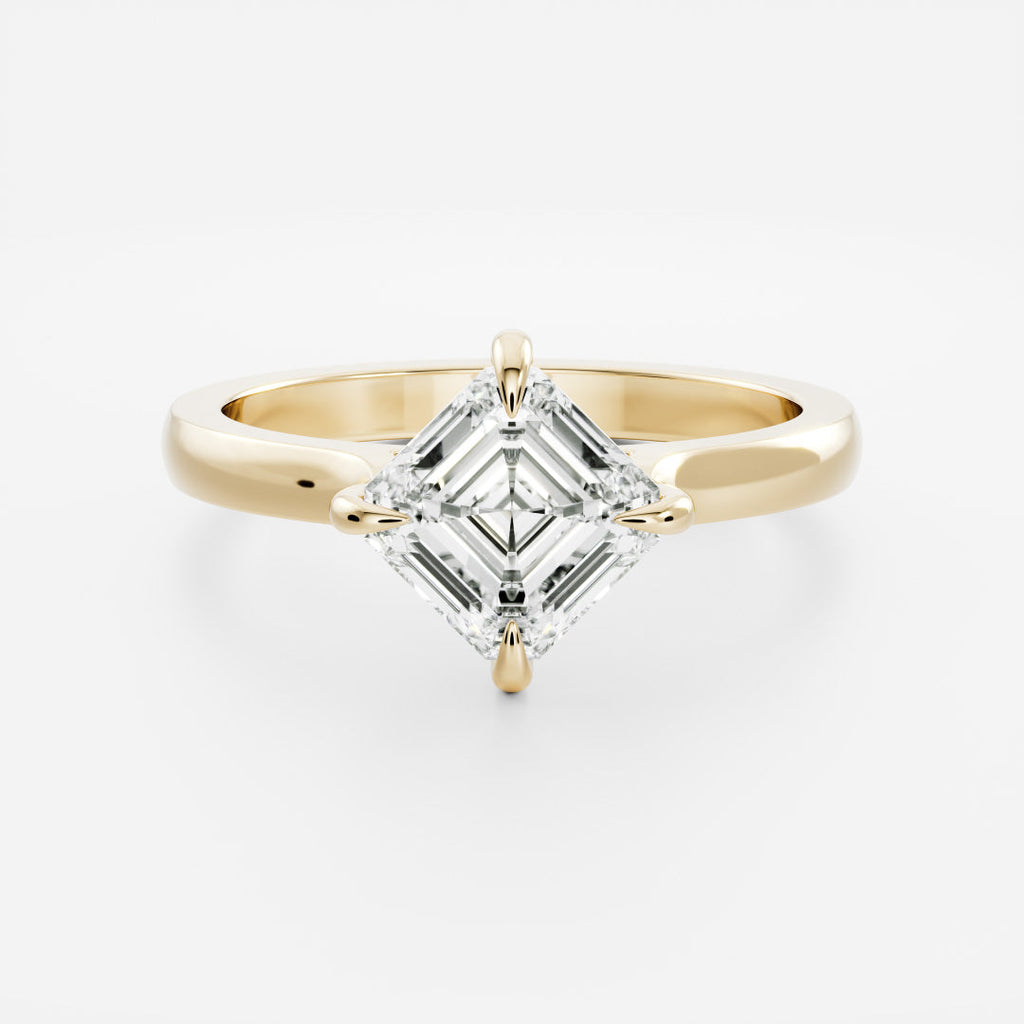 Solitaire- 1.0 CT Oval Moissanite Engagement Ring