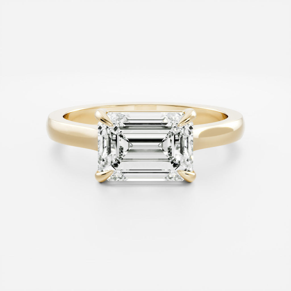 Solitaire- 1.0 CT Oval Moissanite Engagement Ring