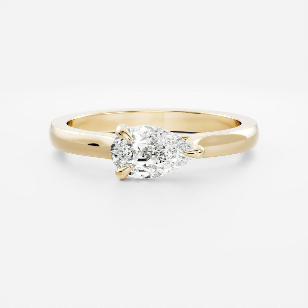 Solitaire- 1.0 CT Oval Moissanite Engagement Ring