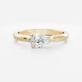 Solitaire- 1.0 CT Oval Moissanite Engagement Ring