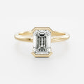 Solitaire- 1.0 CT Oval Moissanite Engagement Ring