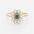 Solitaire- 1.0 CT Oval Moissanite Engagement Ring