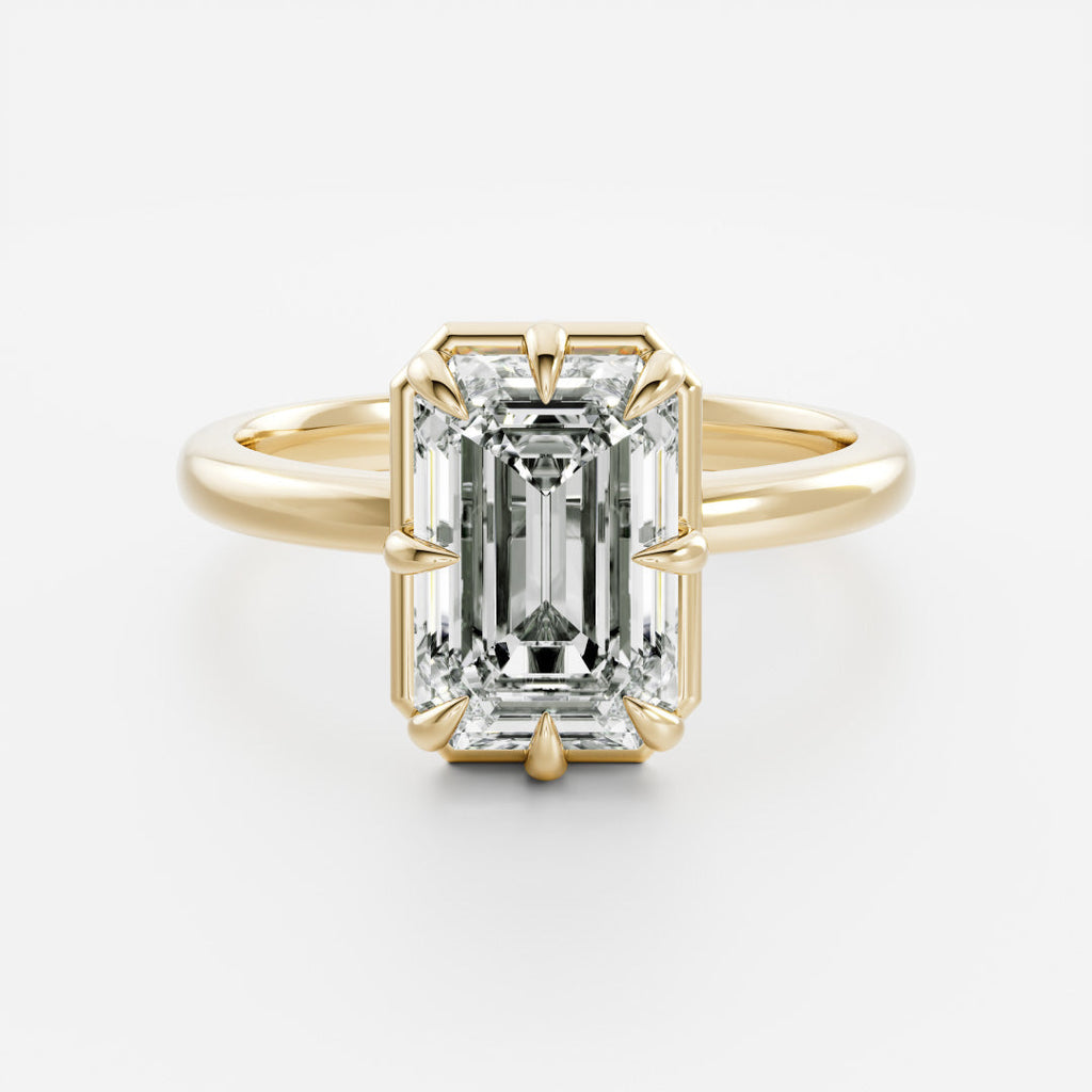 Solitaire- 1.0 CT Oval Moissanite Engagement Ring