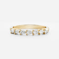 Half Eternity- 1.05 CT Pear Moissanite Wedding Band