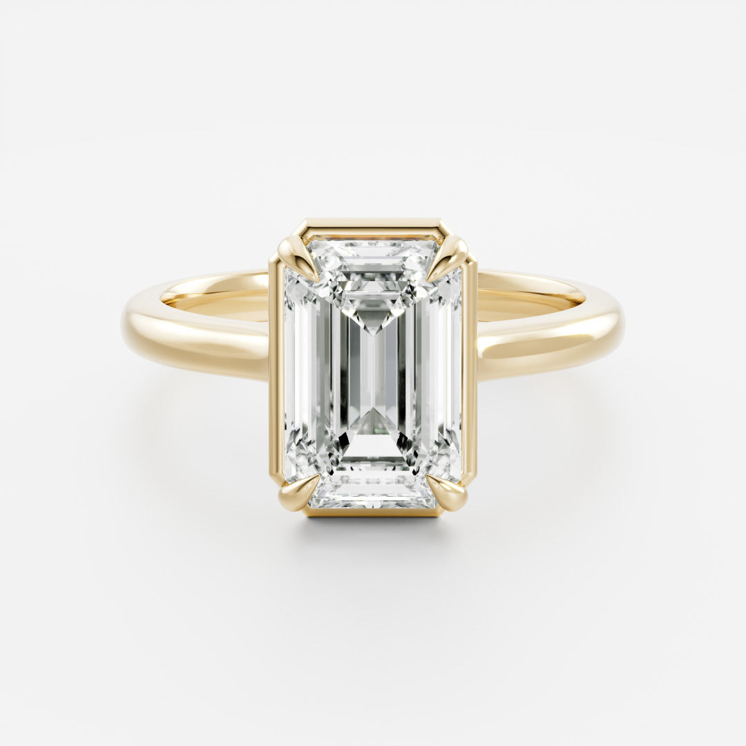 Solitaire- 1.0 CT Oval Moissanite Engagement Ring