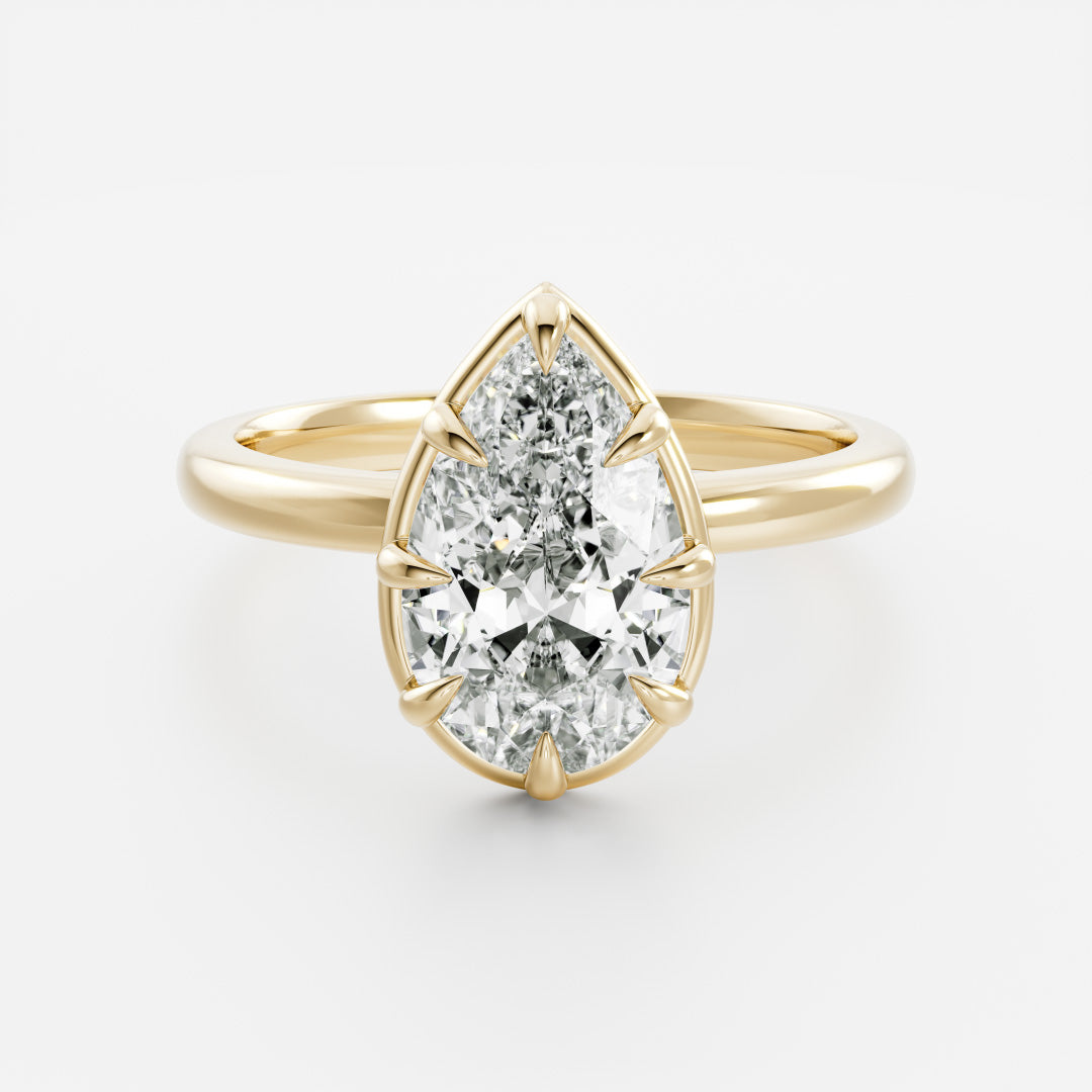 Solitaire-Oval Lab Grown Diamond Engagement Ring