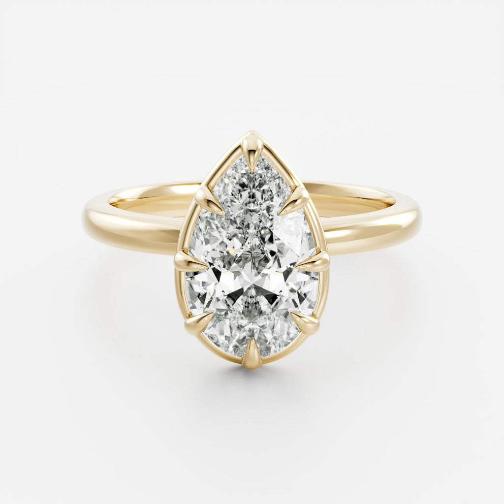 Solitaire- 1.0 CT Oval Moissanite Engagement Ring