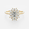 Solitaire- 1.0 CT Oval Moissanite Engagement Ring