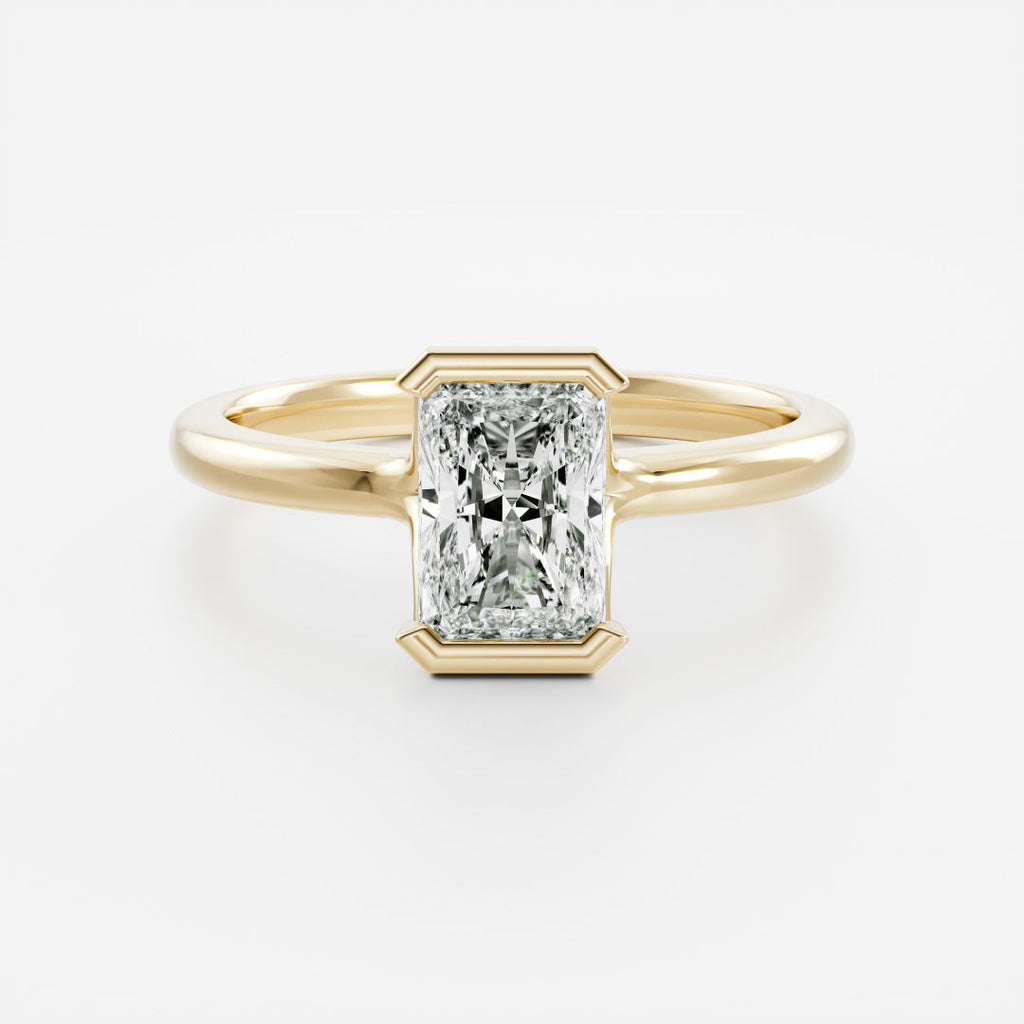 Solitaire- 1.0 CT Oval Moissanite Engagement Ring