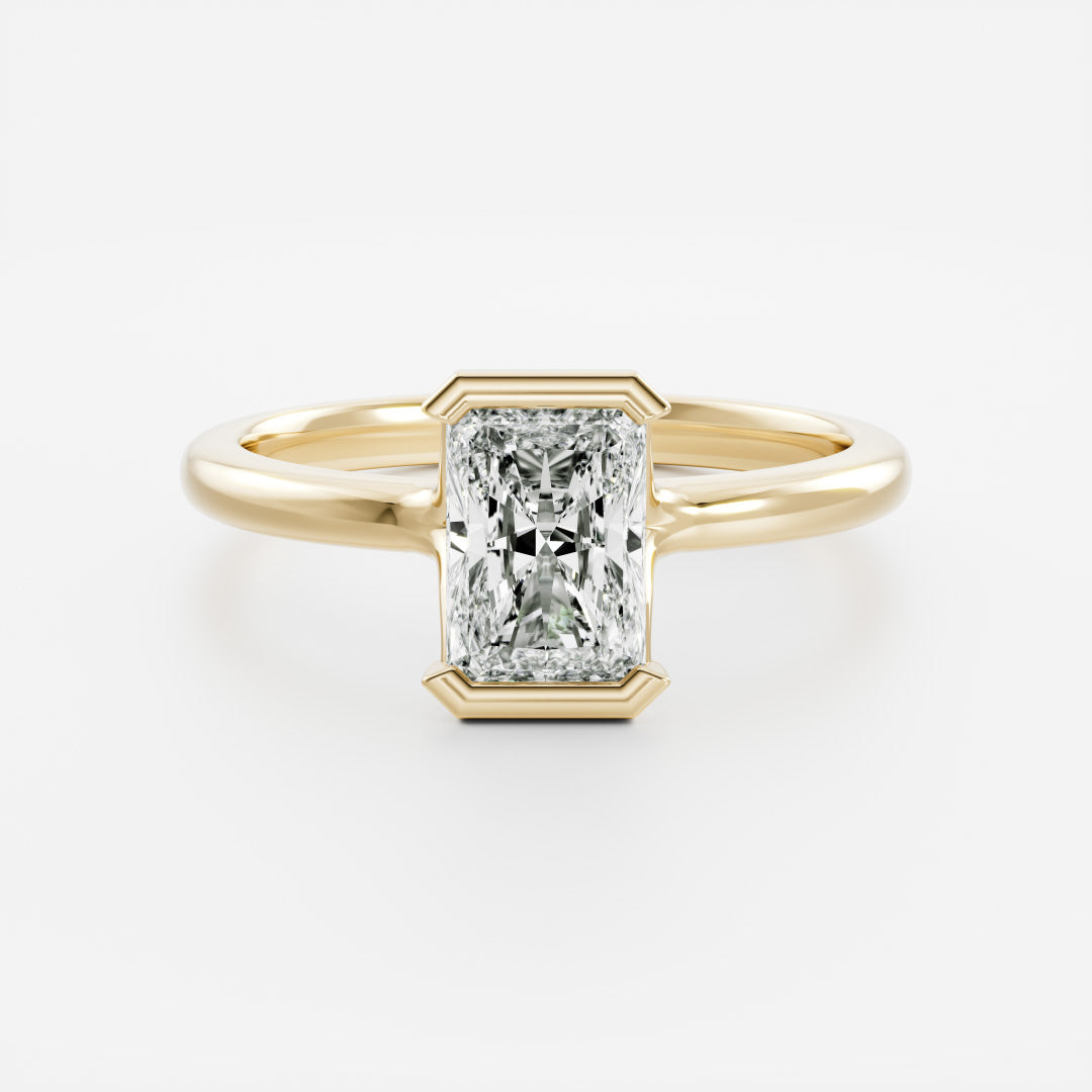 Solitaire- 1.0 CT Oval Moissanite Engagement Ring