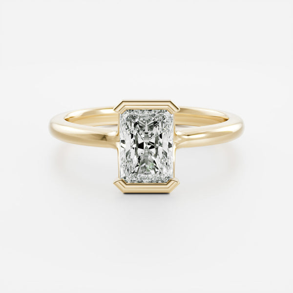 Solitaire- 1.0 CT Oval Moissanite Engagement Ring - Solitaire- 1.0 CT Oval Moissanite Engagement Ring
