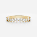 Half Eternity- 0.21 CT Round Moissanite Wedding Band