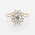 Solitaire- 1.0 CT Oval Moissanite Engagement Ring
