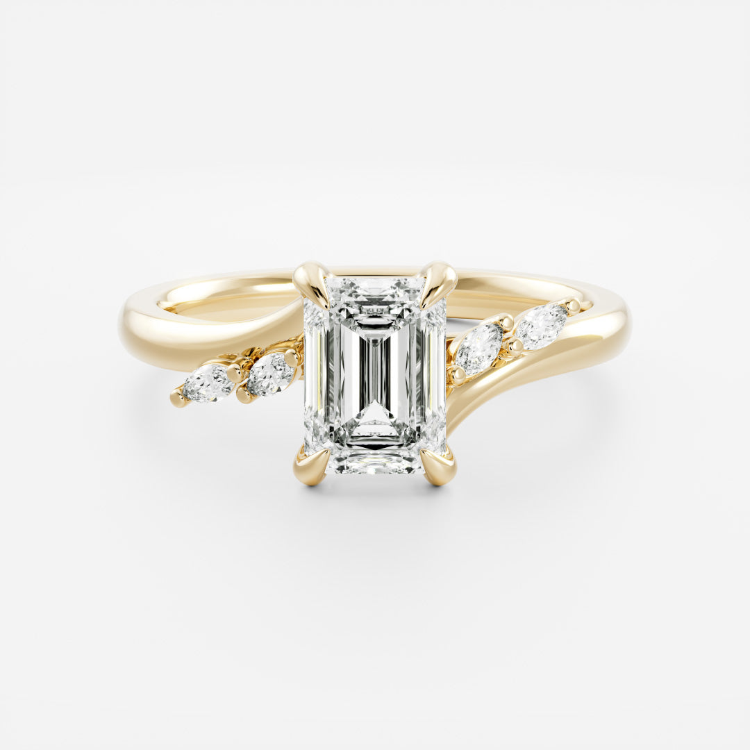 Solitaire- 1.0 CT Oval Moissanite Engagement Ring
