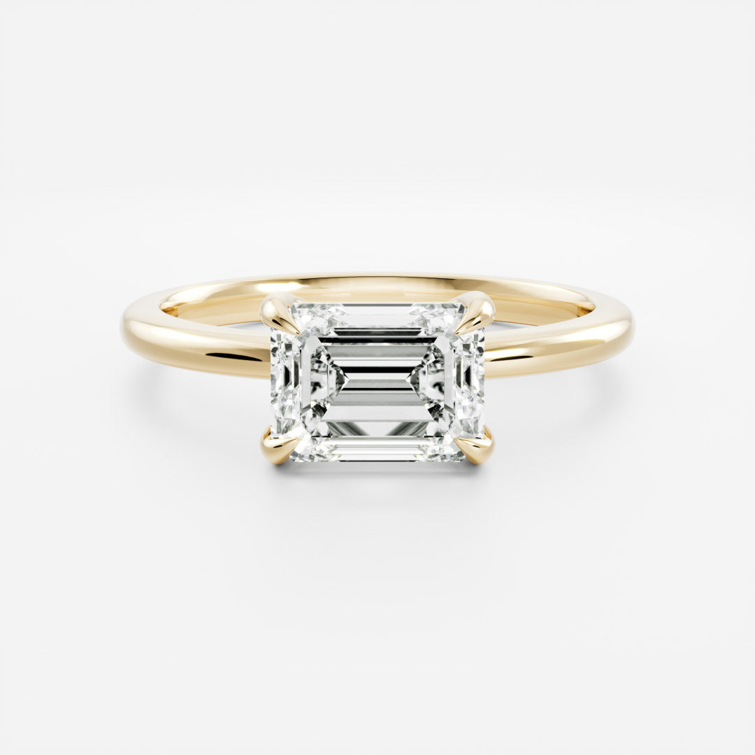 Solitaire- 1.0 CT Oval Moissanite Engagement Ring