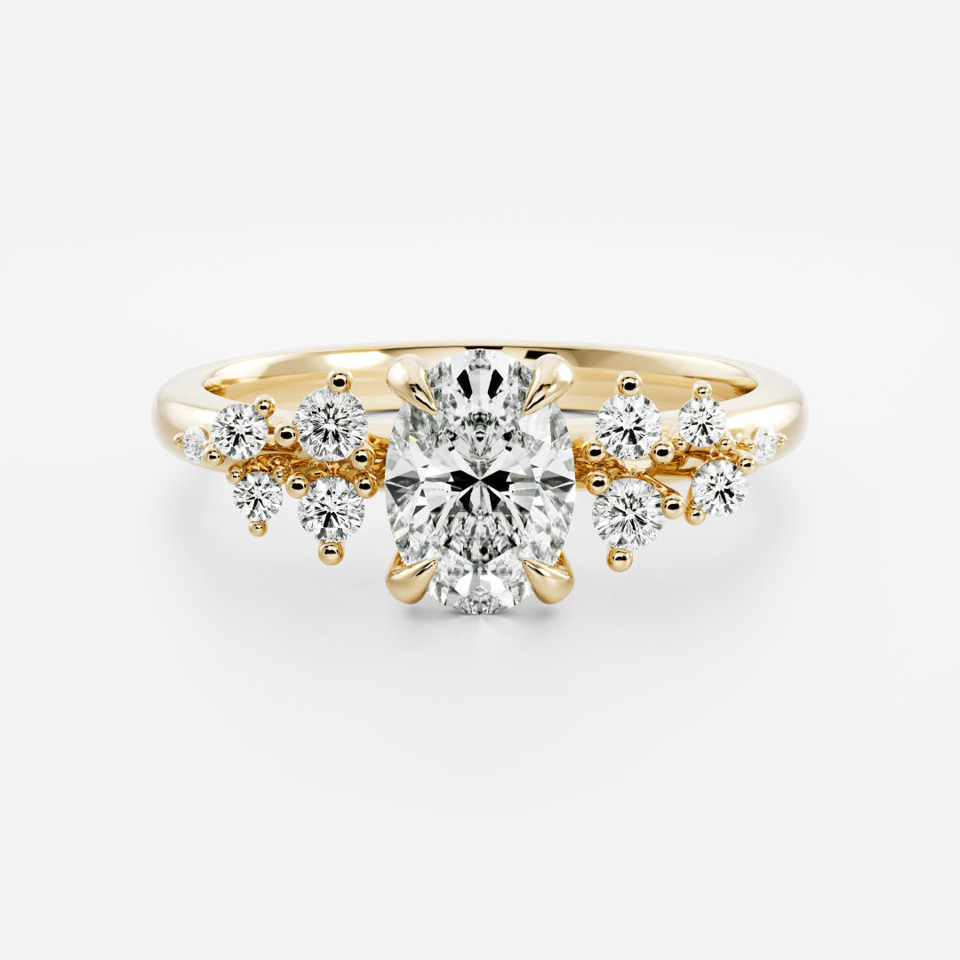 Solitaire-Oval Lab Grown Diamond Engagement Ring