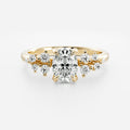 Solitaire- 1.0 CT Oval Moissanite Engagement Ring