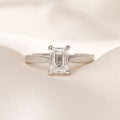Solitaire-1.5 CT Emerald Lab Grown Diamond Engagement Ring