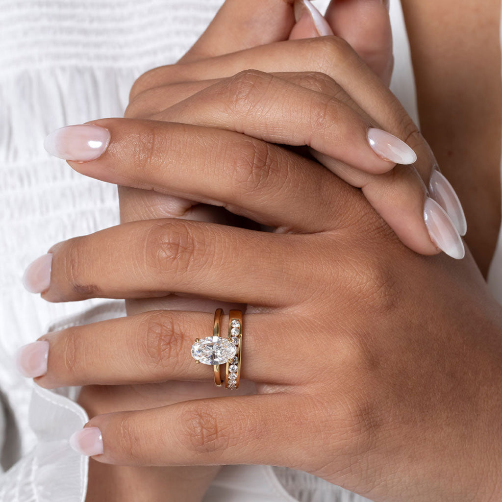 Solitaire-2.5 CT Oval Lab Grown Diamond Engagement Ring