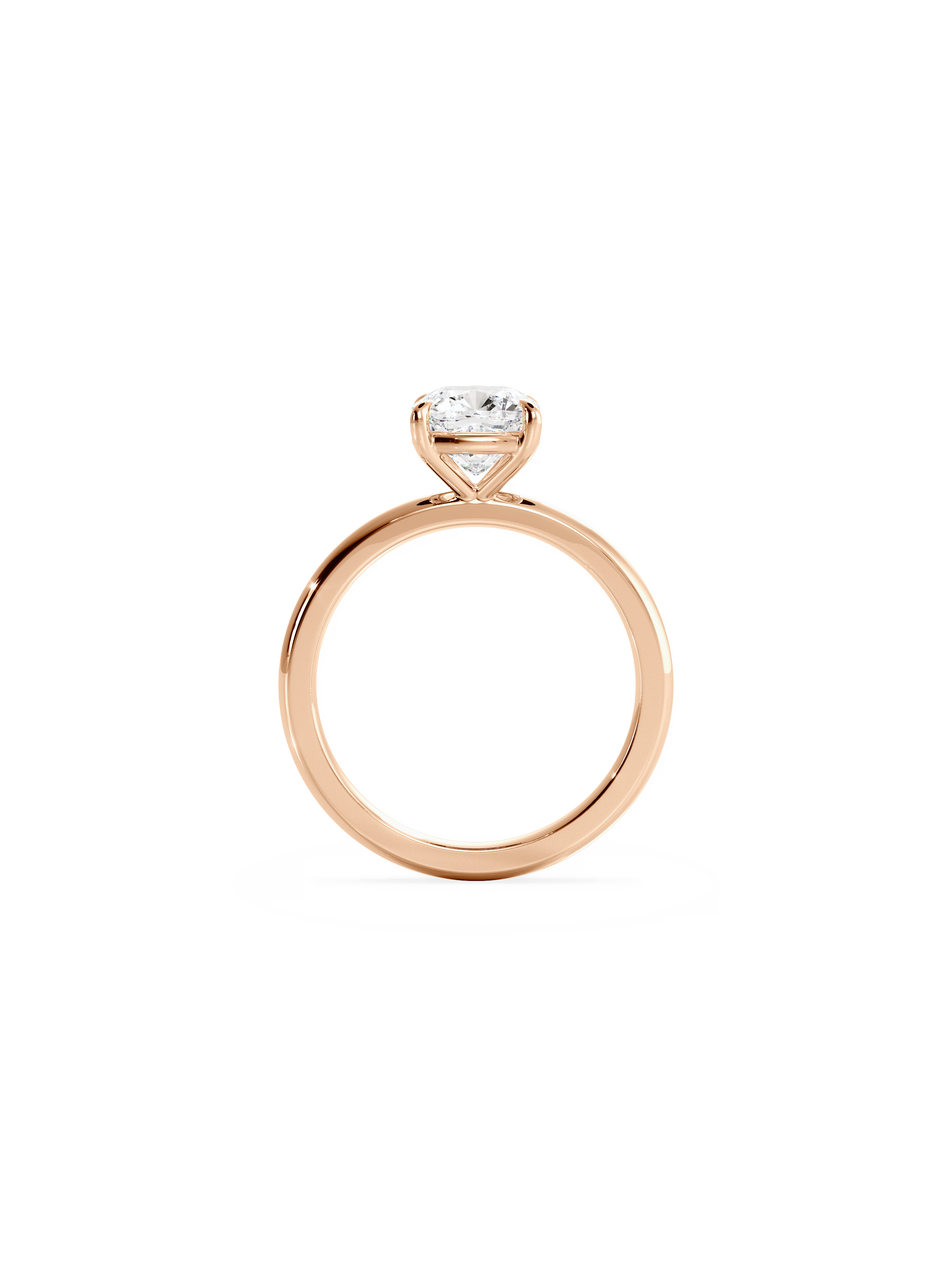Solitaire-Oval Lab Grown Diamond Engagement Ring