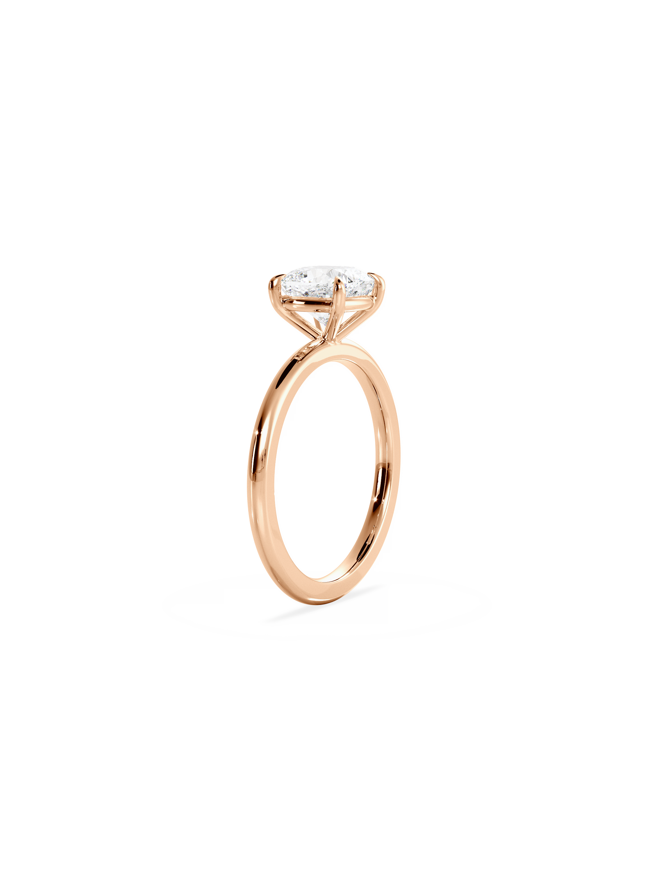 Solitaire-Oval Lab Grown Diamond Engagement Ring