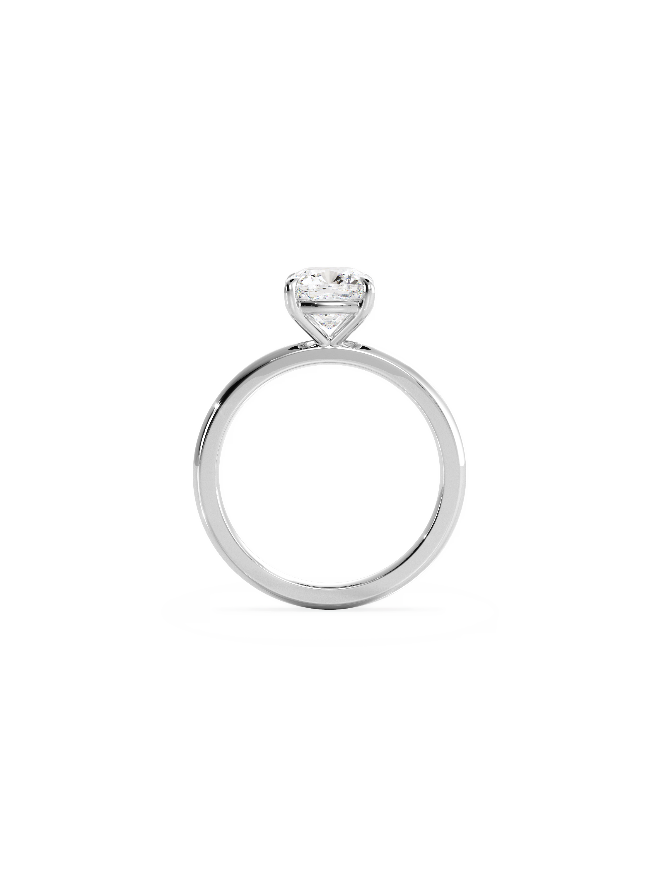 Solitaire-Oval Lab Grown Diamond Engagement Ring