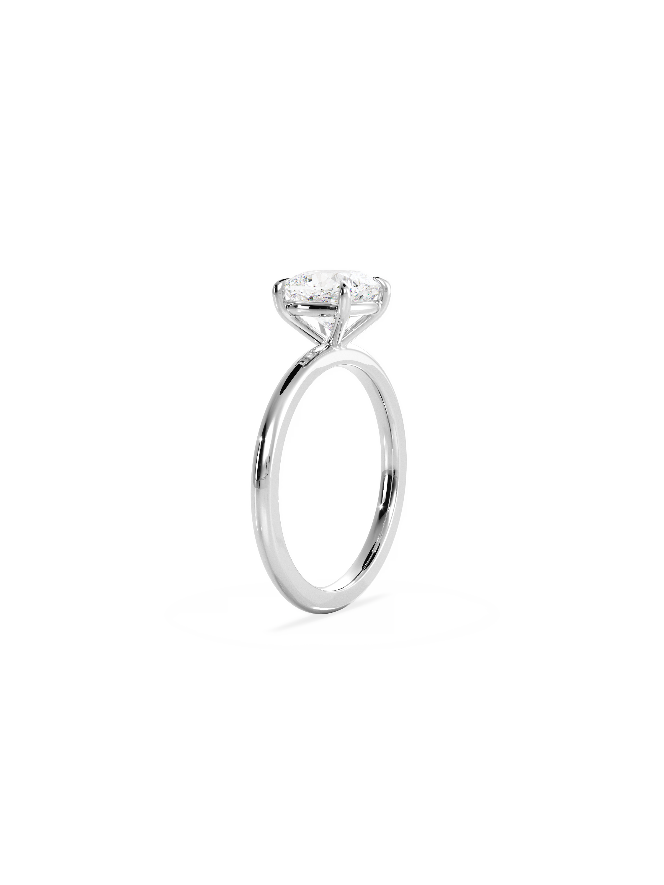Solitaire-Oval Lab Grown Diamond Engagement Ring