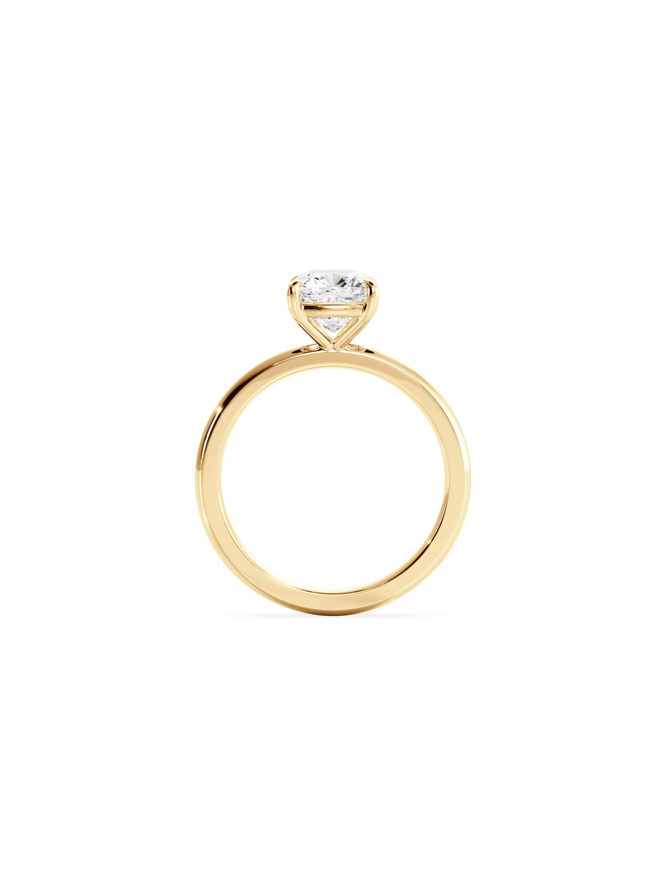 Solitaire-Oval Lab Grown Diamond Engagement Ring