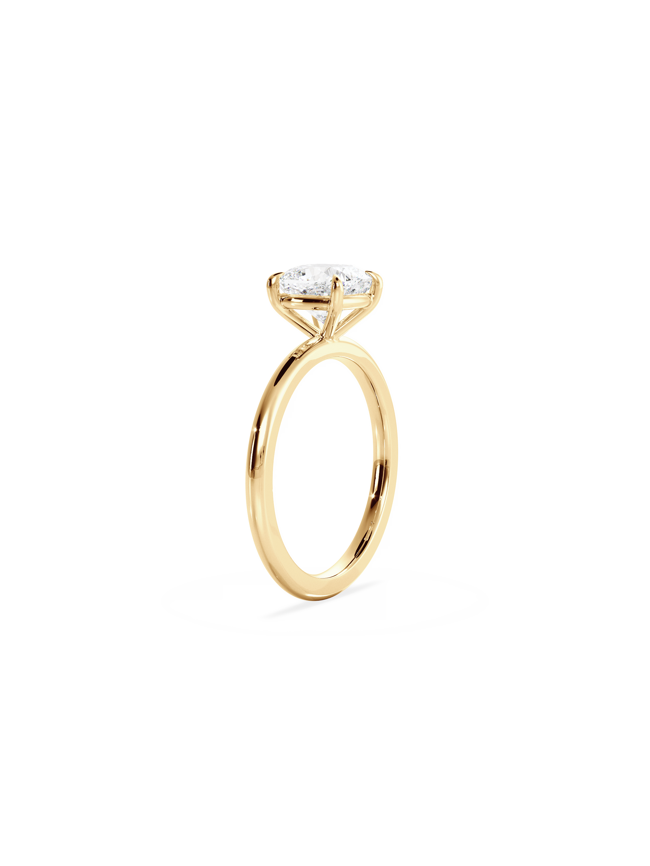 Solitaire-Oval Lab Grown Diamond Engagement Ring