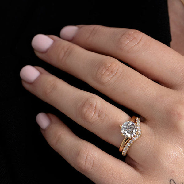 Solitaire-2.0 CT Round Lab Grown Diamond Engagement Ring - Solitaire-2.0 CT Round Lab Grown Diamond Engagement Ring