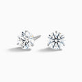 Solitaire- 1.0 CT Round Moissanite Stud Earrings