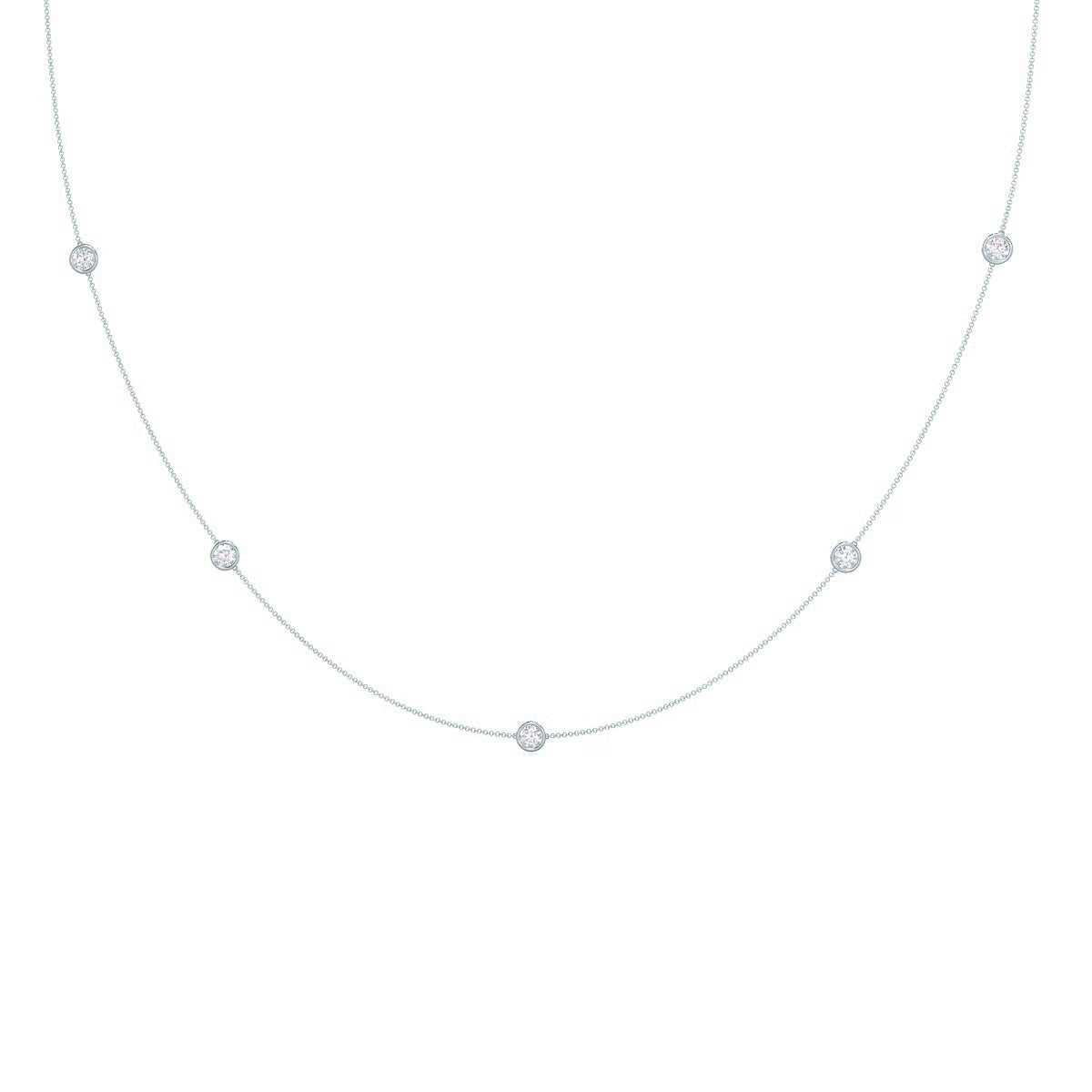 Five Bezel Cosmo Necklace