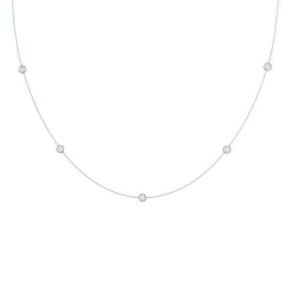 Five Bezel Cosmo Necklace - Five Bezel Cosmo Necklace