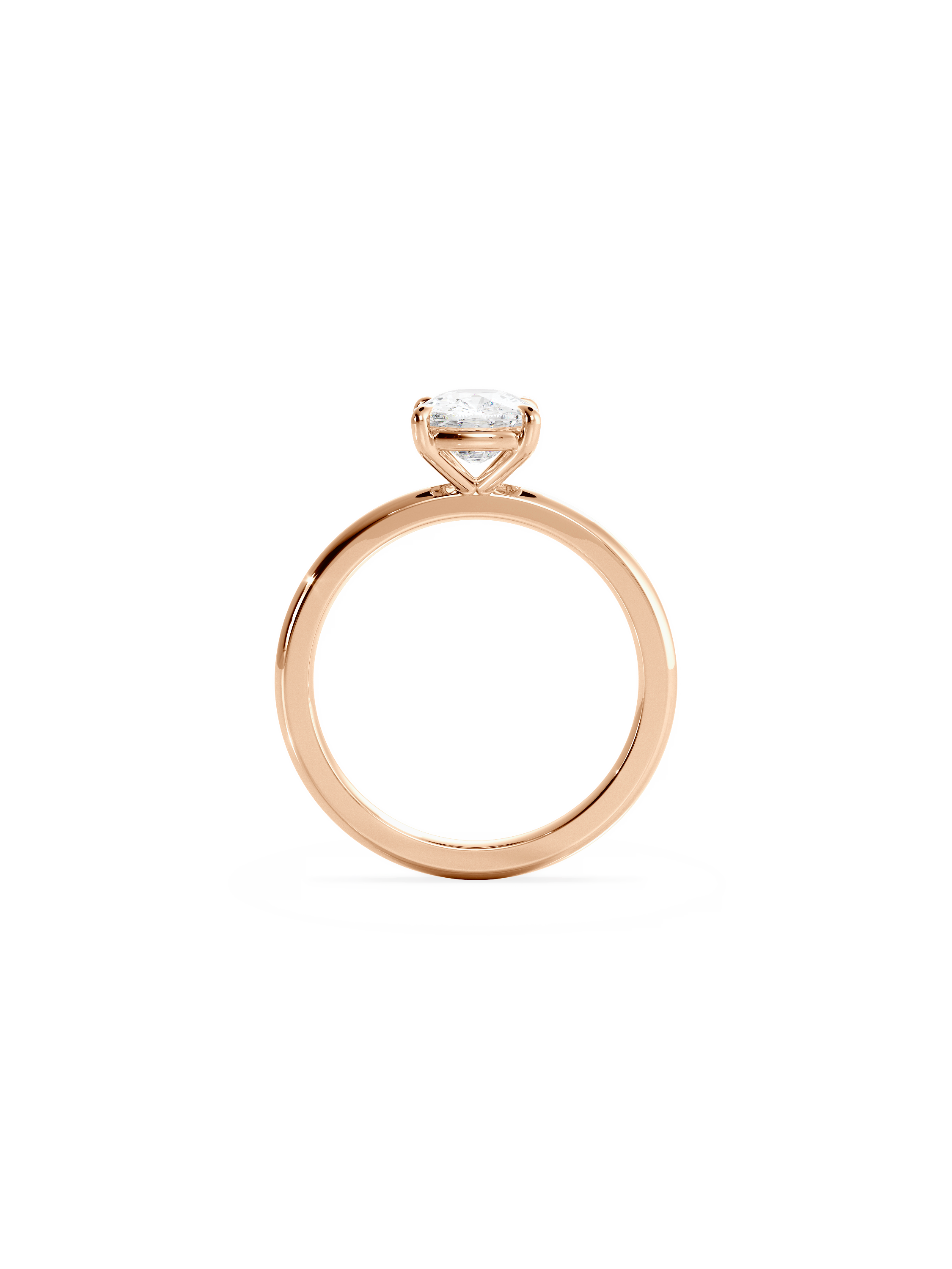 Solitaire-Oval Lab Grown Diamond Engagement Ring