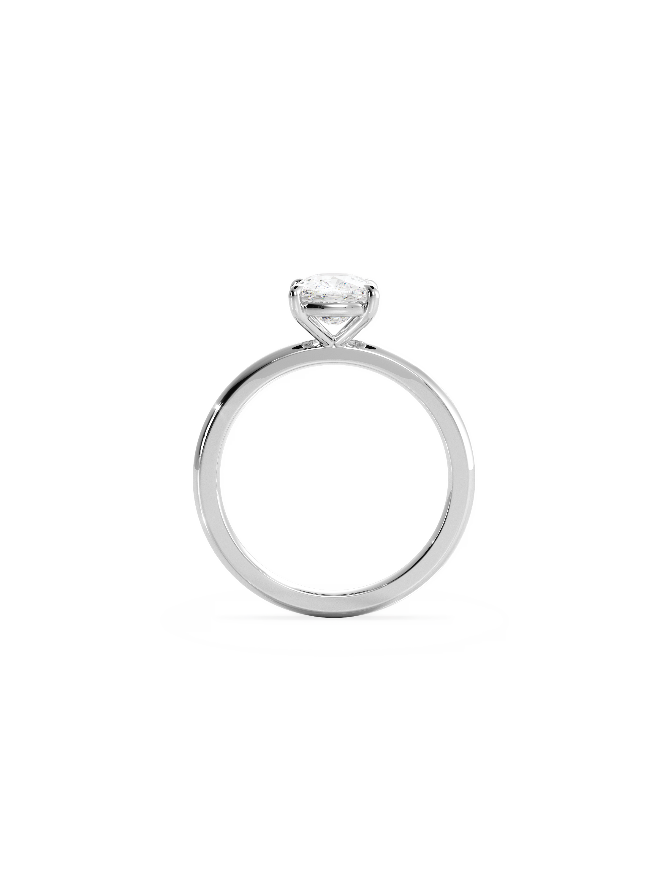 Solitaire-Oval Lab Grown Diamond Engagement Ring