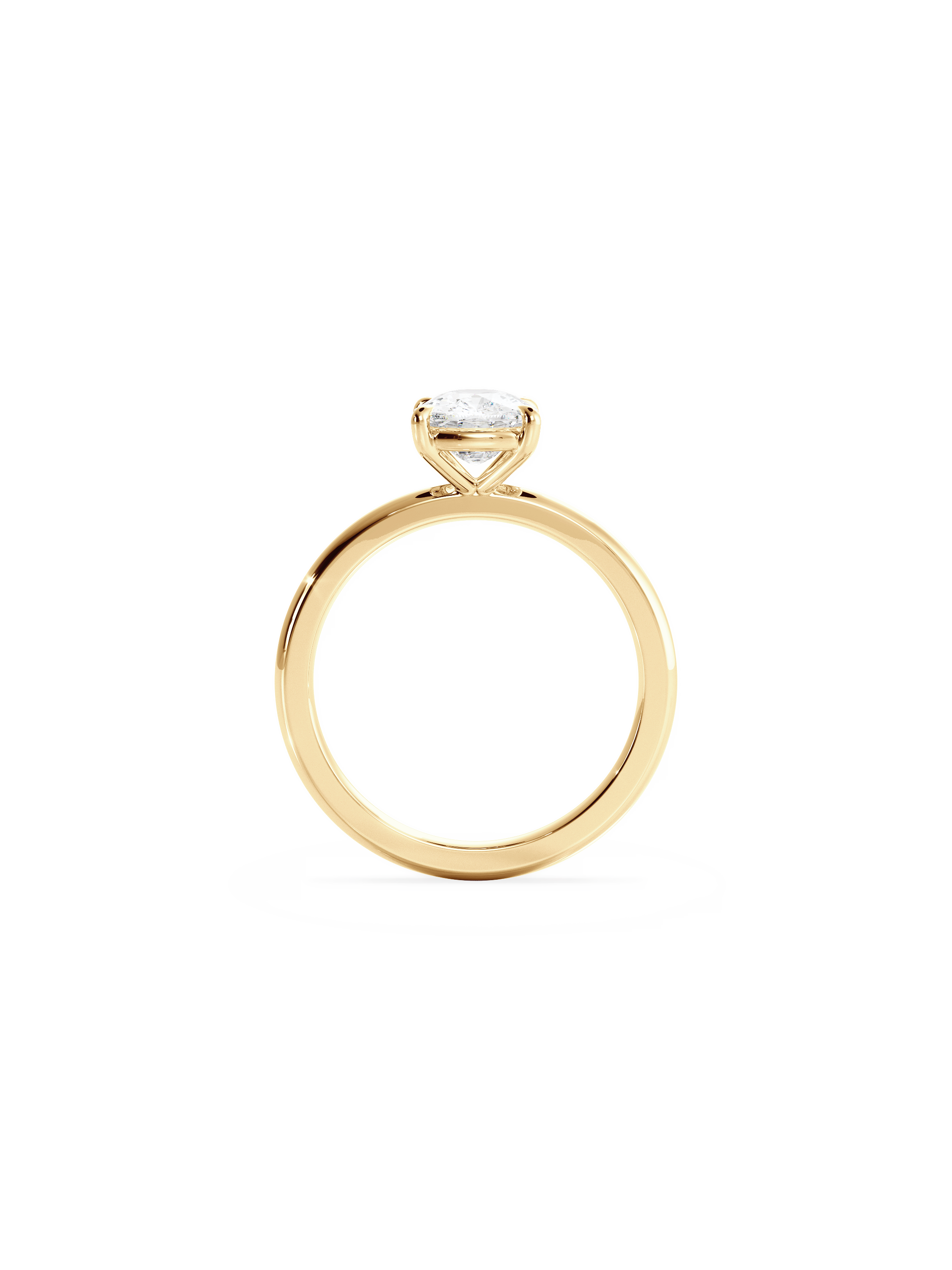 Solitaire-Oval Lab Grown Diamond Engagement Ring