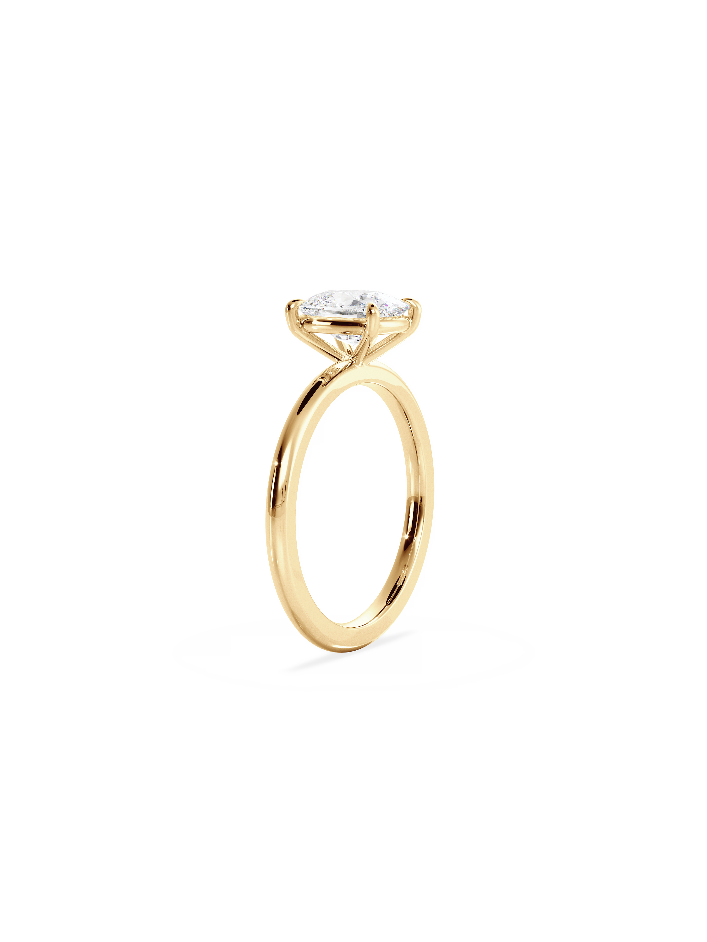 Solitaire-Oval Lab Grown Diamond Engagement Ring