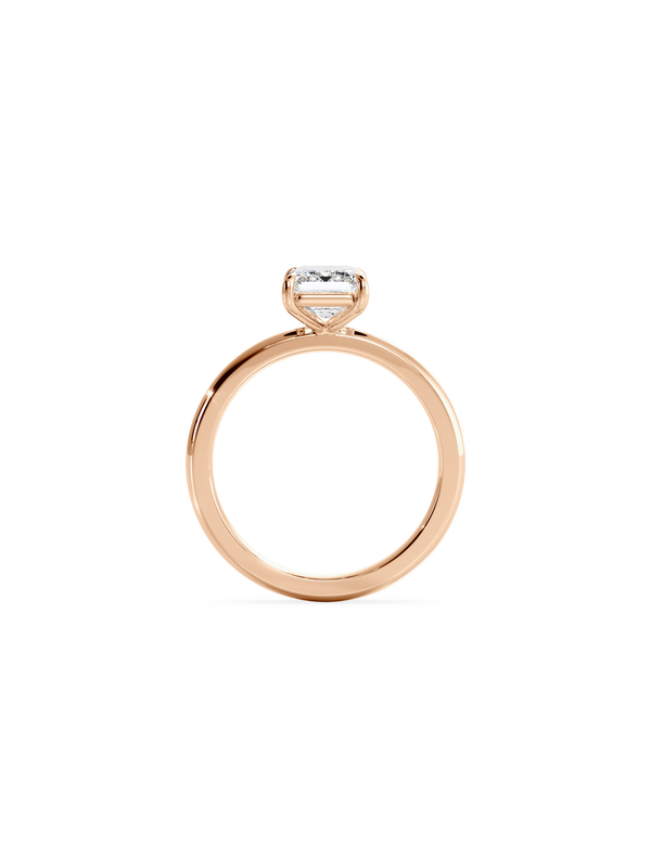 Solitaire-Emerald Lab Grown Diamond Engagement Ring - Solitaire-Oval Lab Grown Diamond Engagement Ring