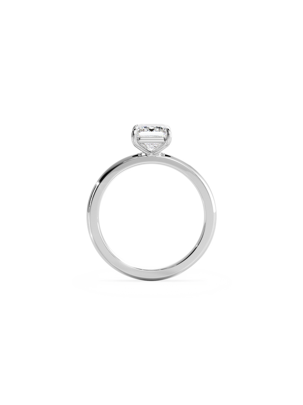 Solitaire-Emerald Lab Grown Diamond Engagement Ring - Solitaire-Oval Lab Grown Diamond Engagement Ring