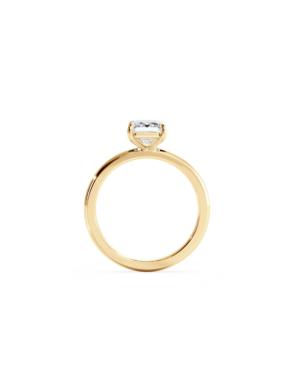 Solitaire-Emerald Lab Grown Diamond Engagement Ring - Solitaire-Oval Lab Grown Diamond Engagement Ring