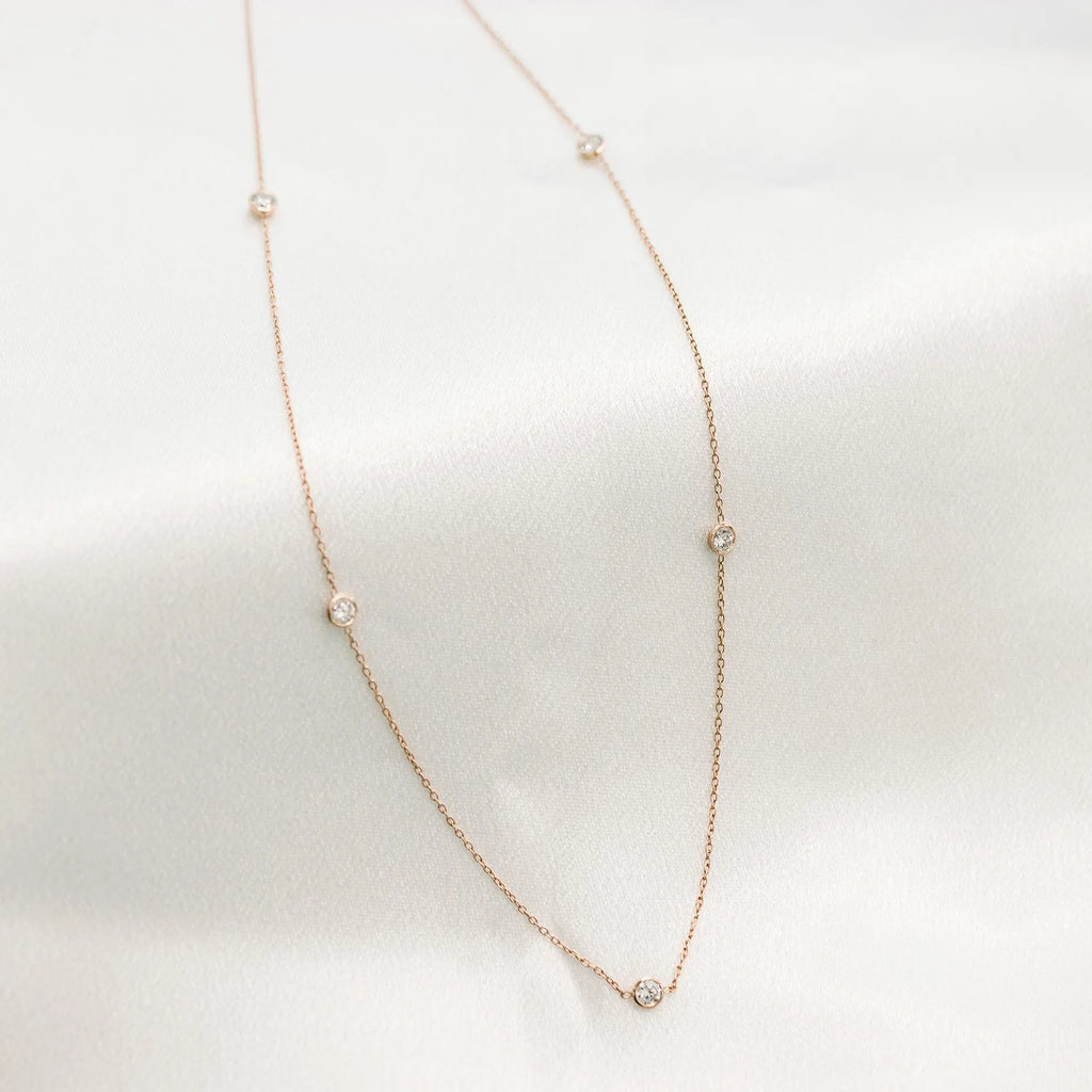 Five Bezel Cosmo Necklace