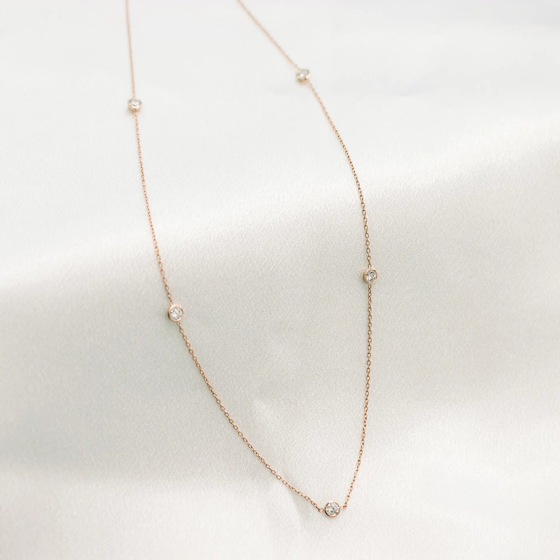 Five Bezel Cosmo Necklace