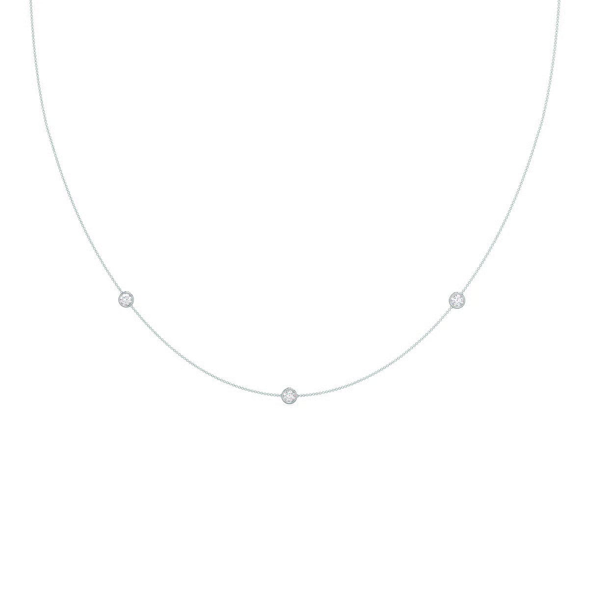 Triple Bezel Cosmo Necklace