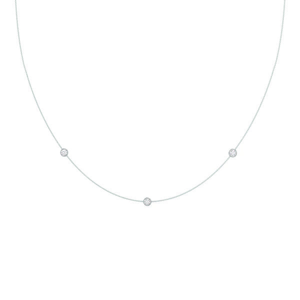 Triple Bezel Cosmo Necklace - Triple Bezel Cosmo Necklace
