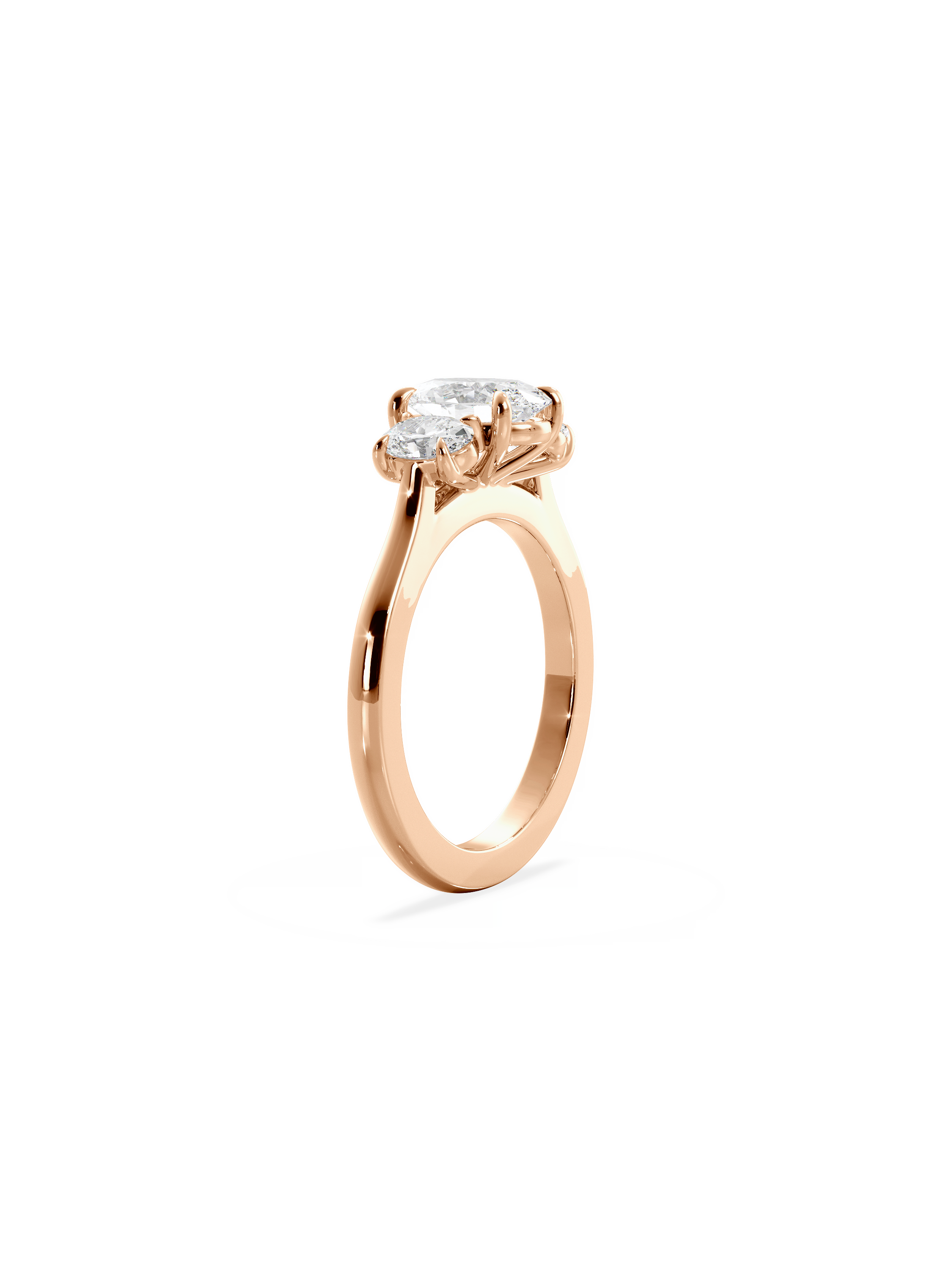 Solitaire-Oval Lab Grown Diamond Engagement Ring