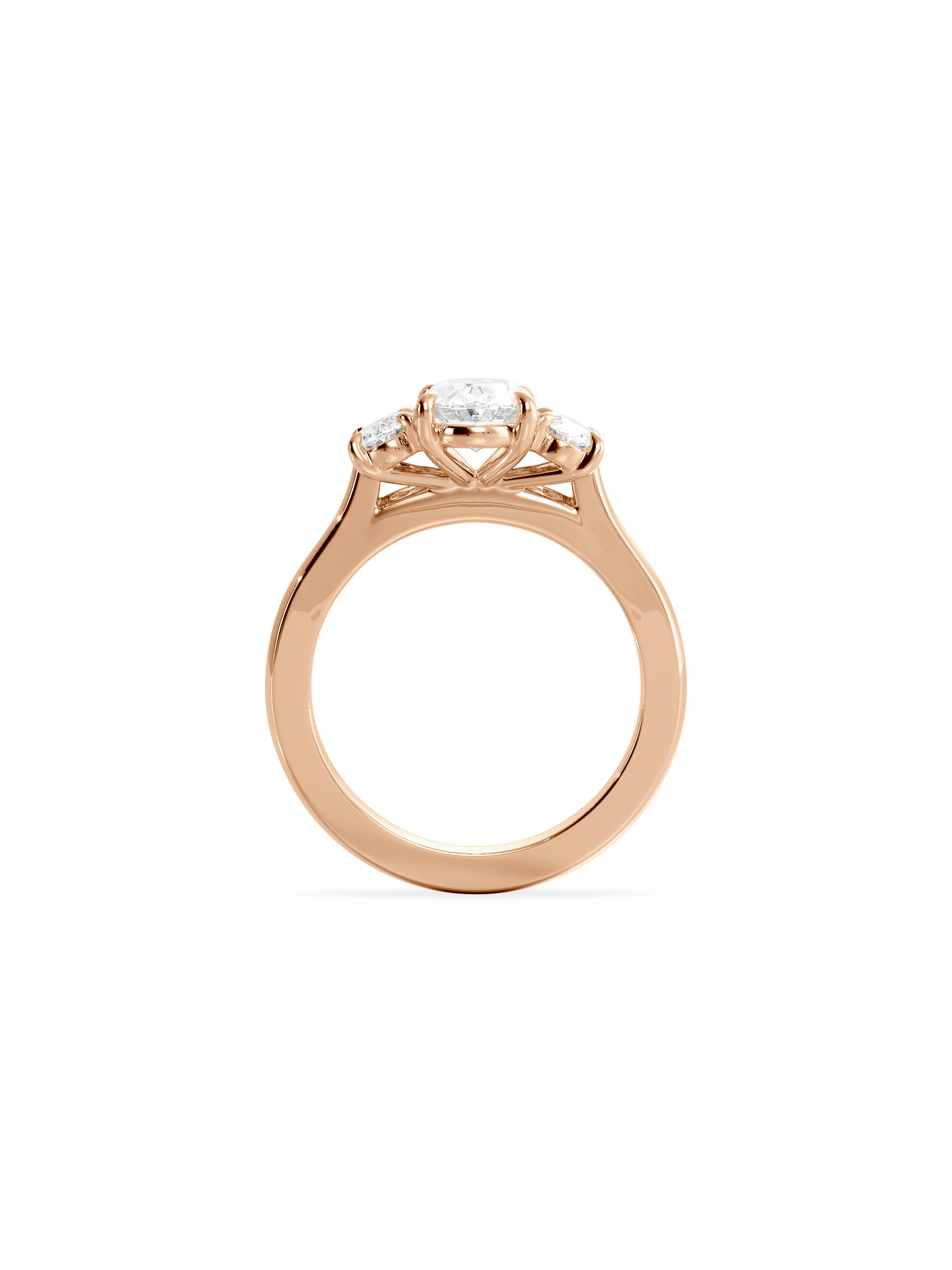 Solitaire-Oval Lab Grown Diamond Engagement Ring