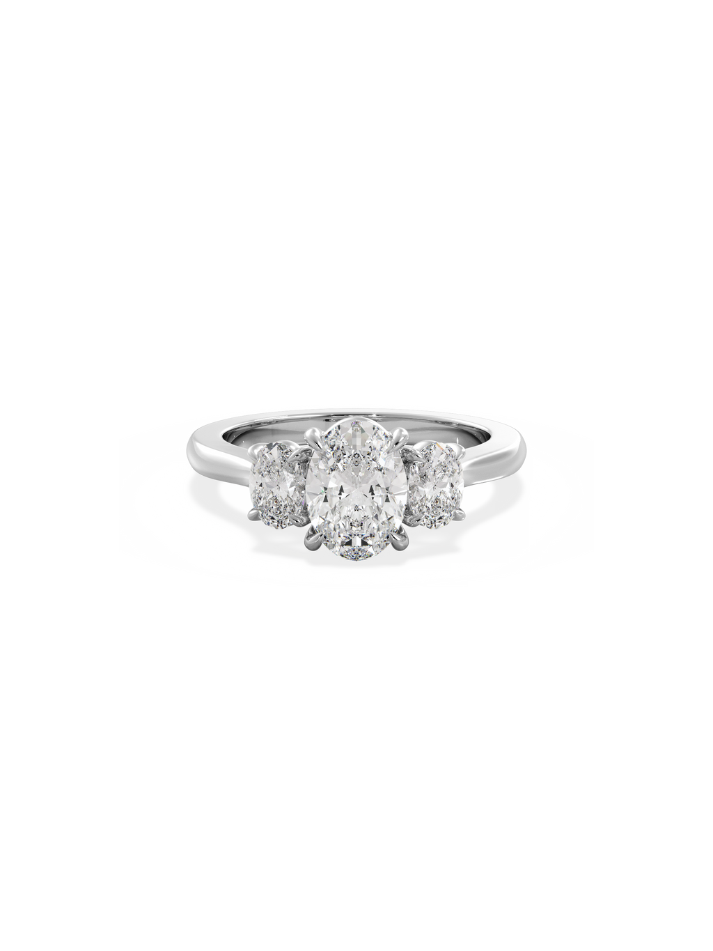 Solitaire-Oval Lab Grown Diamond Engagement Ring